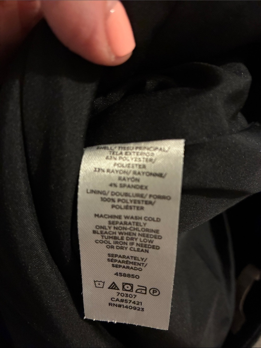 Ann Taylor LOFT Black Sailor Style Skirt w Gold Tone Buttons - Picture 7 of 7